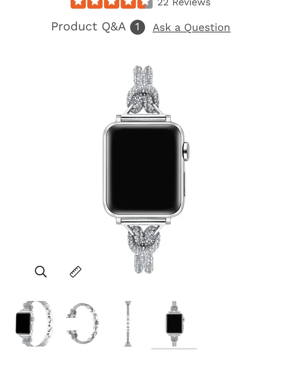 serena faux tennis bracelet Apple Watch band